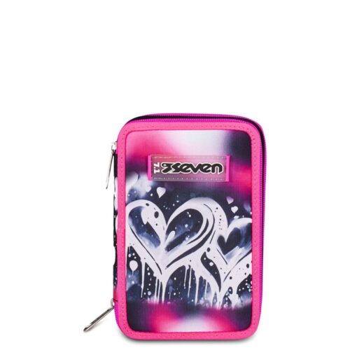 Astuccio 3 zip plumpy line girl-SEVEN