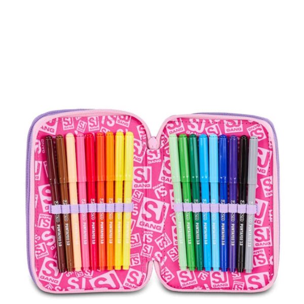 Astuccio 3 zip 3d pixie unicorn-SJ GANG