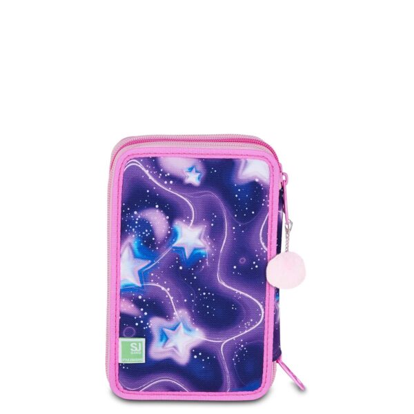 Astuccio 3 zip fluffy pink-SJ GANG