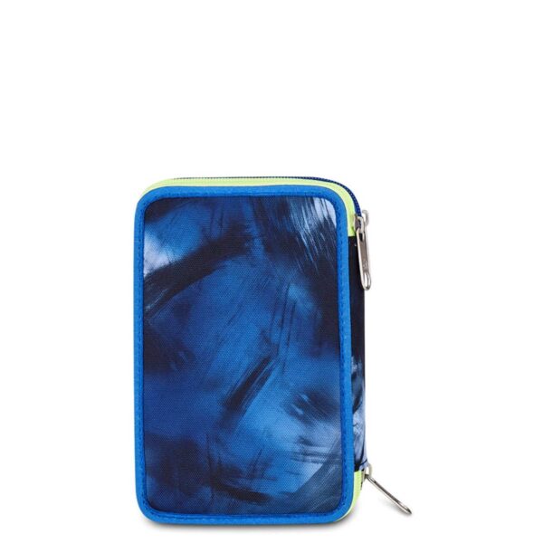 Astuccio 3 zip blu fusion-SEVEN