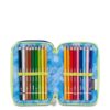 Astuccio 3 zip blu fusion-SEVEN