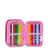 Astuccio 3 zip fluffy pink-SJ GANG