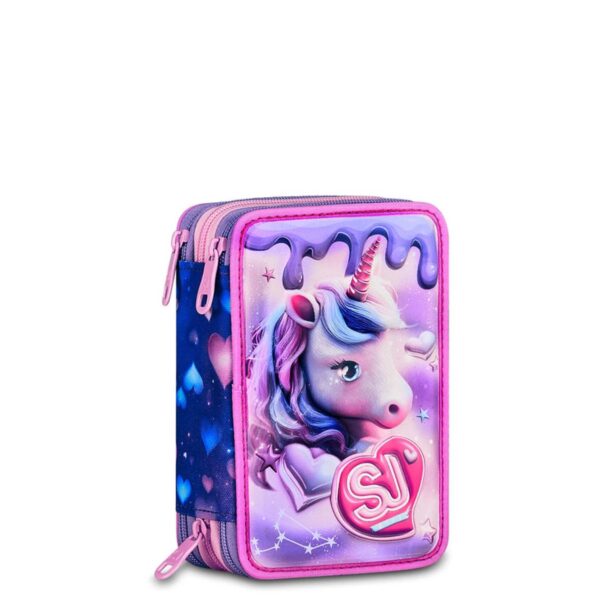 Astuccio 3 zip 3d pixie unicorn-SJ GANG