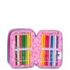Astuccio 3 zip glow led unicorn-SJ GANG