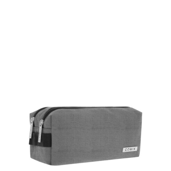 88A21D1843999A6E326061F470090D05_ Astuccio 2 zip monocolore grigio melange-COMIX